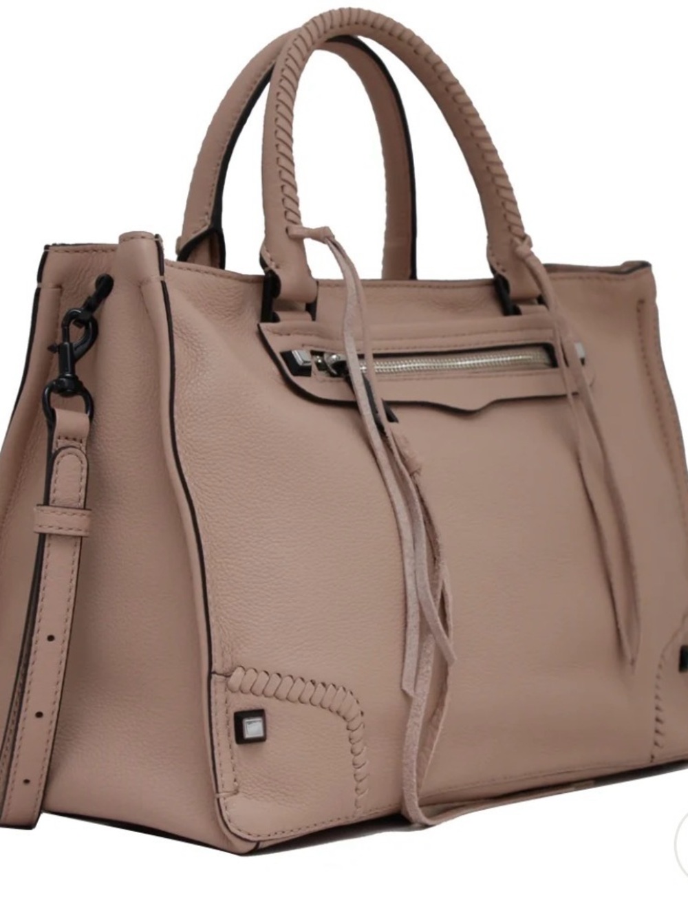 Rebecca Minkoff Regan Satchel Bag- Latte